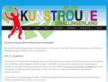 Tablet Screenshot of kunstroutesmallingerland.nl